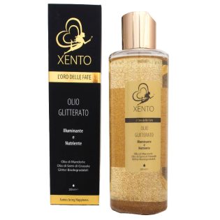 Xento foto creativa Olio Corpo Glitterato Illuminante e Nutriente